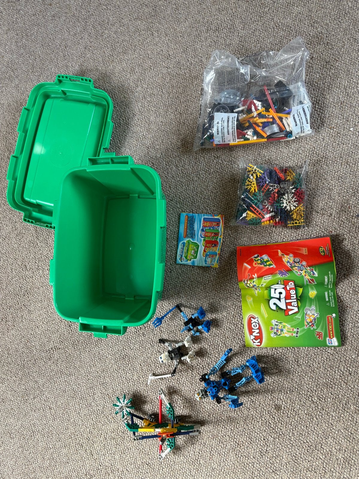 K'nex bouwset met opbergbox en handleiding, Ophalen of Verzenden, Gebruikt, K'nex