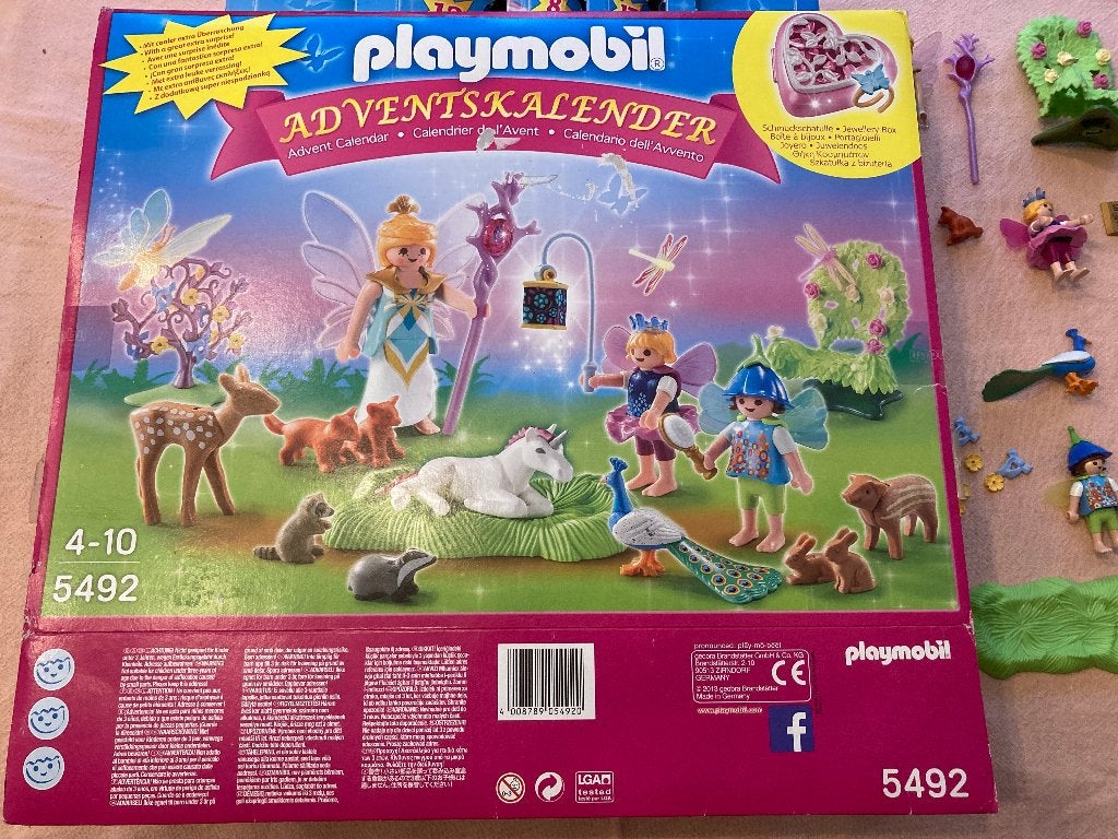 Playmobil adventskalender 5492 elfjes netjes en compleet!, Complete set, Fantasy, Overige typen, Ophalen of Verzenden