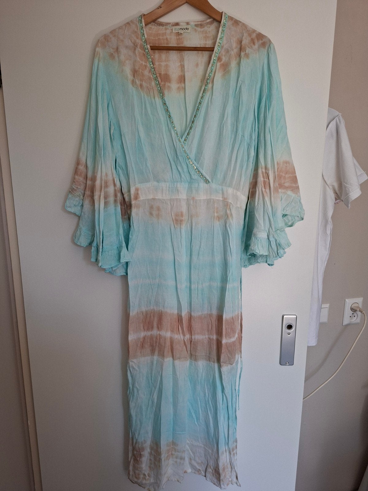 Ibzmode jurk XL/XXL (40/42) met vlindermouwen, Kleding | Dames, Jurken, Ibzmode, Meerkleurig, Maat 42/44 (L), Ophalen of Verzenden