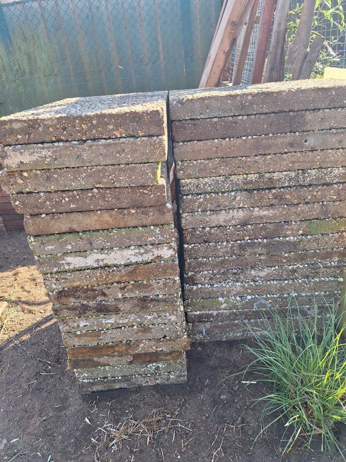 Grindtegels, Tuin en Terras, Tegels en Klinkers, Ophalen, Gebruikt, Beton, Terrastegels