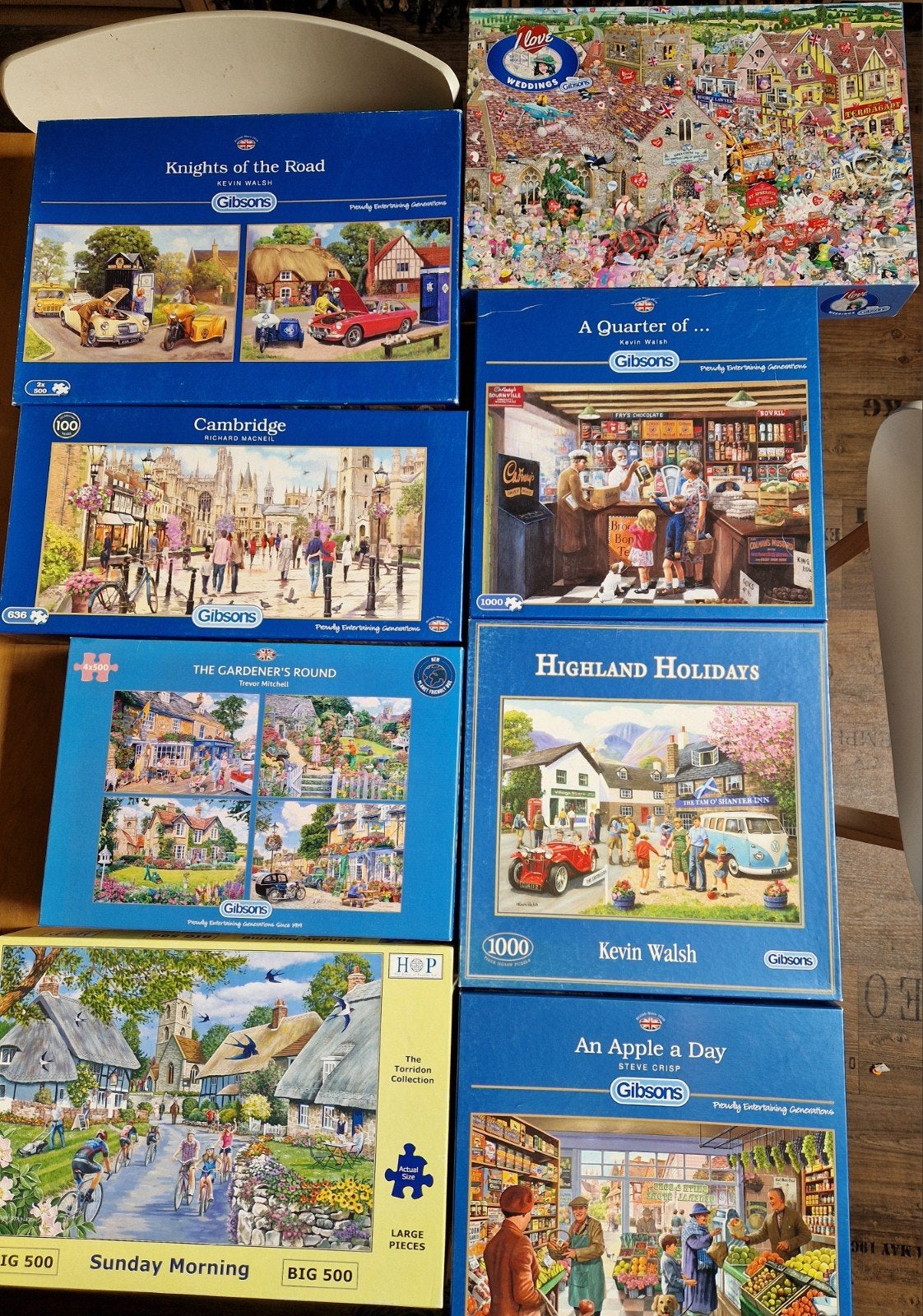 Gibsons en Hop puzzels, Ophalen of Verzenden, 500 t/m 1500 stukjes, Zo goed als nieuw