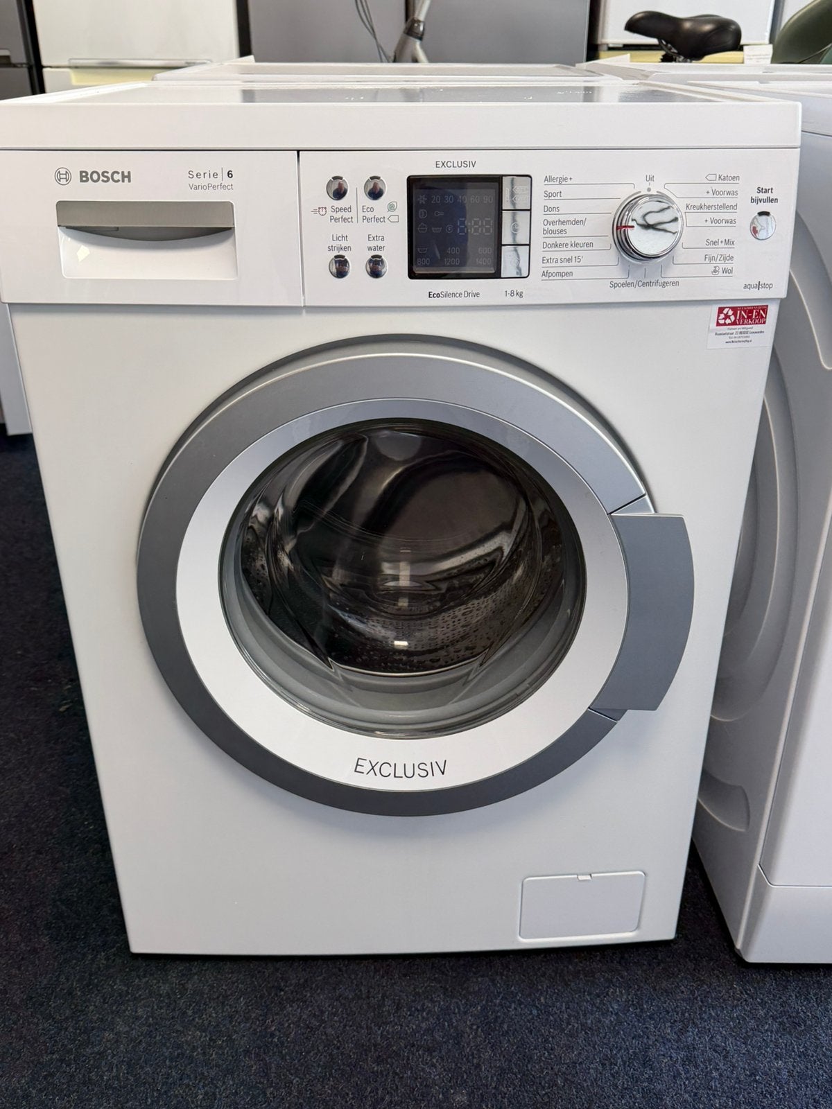 Bosch series 6 wasmachine 8kg 1400T  incl garantie&bezorgen, Nulachtenvijftig.nl, 8 tot 10 kg, Zo goed als nieuw, 85 tot 90 cm