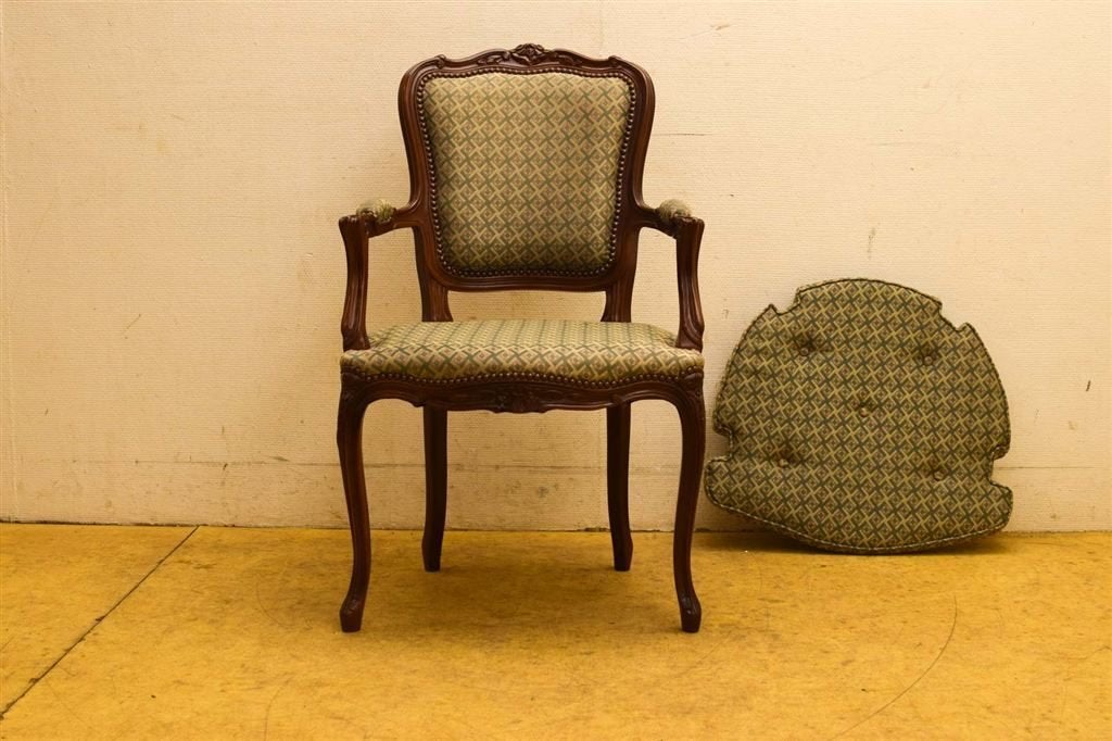 Fauteuil /stoel met armleuningen 50577, Gebruikt, 75 tot 100 cm, Ophalen of Verzenden, 50 tot 75 cm
