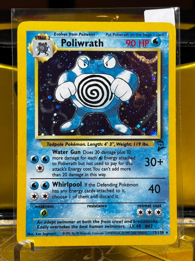 Poliwrath (BS 13) Base Set 2, Ophalen of Verzenden, Zo goed als nieuw, Losse kaart, Foil