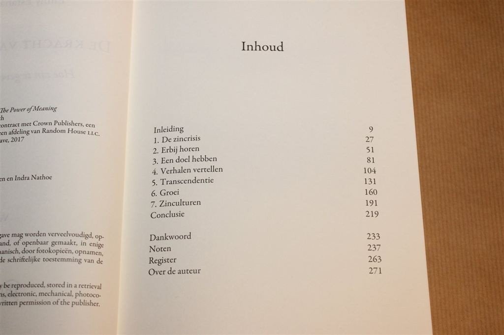 De Kracht van Betekenis — Zin Geven aan je Leven, Boeken, Ophalen of Verzenden, Gelezen, Overige onderwerpen, Achtergrond en Informatie
