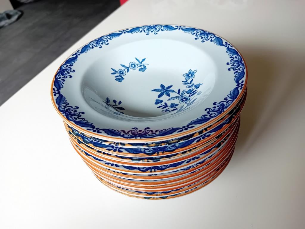 12 Rorstrand Ostindia compoteschaaltjes 15 cm puntgaaf, Ophalen of Verzenden, Zo goed als nieuw, Kom(men), Overige stijlen