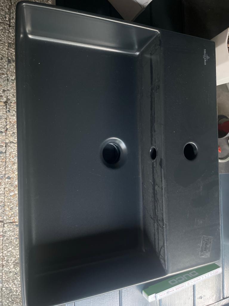 Villeroy & Boch Memento 2.0 wastafel 50x42cm Ebony, Ophalen, Nieuw, Wastafel