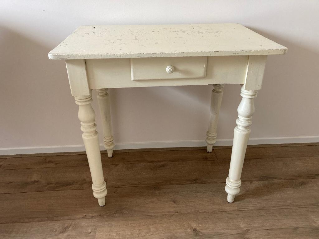 antiek tafeltje, Gebruikt, 75 cm of meer, 60 cm of meer, Rechthoekig