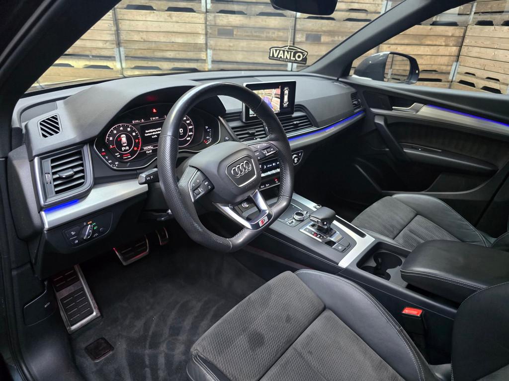 Audi Q5 45 TFSI quattro S edition 3x S line LED Pano Clima N, Auto's, Gebruikt, 4 cilinders, Leder en Stof, Bedrijf