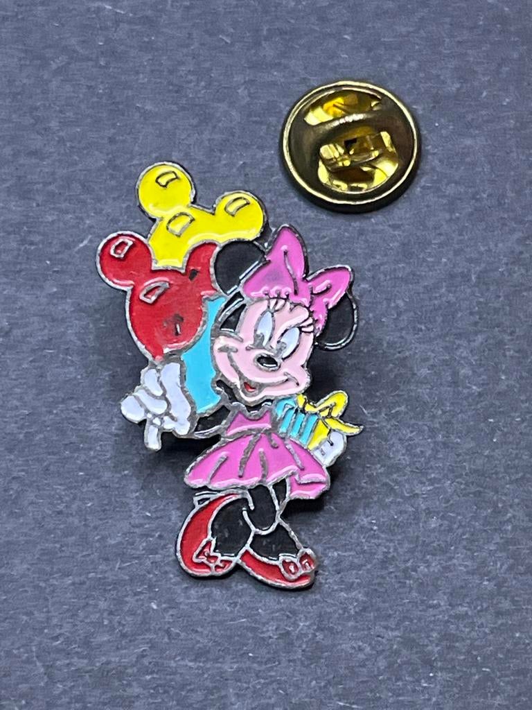 Disney Minnie Mouse Pin met ballonnen, Verzamelen, Disney, Gebruikt, Disney, Overige typen, Ophalen of Verzenden