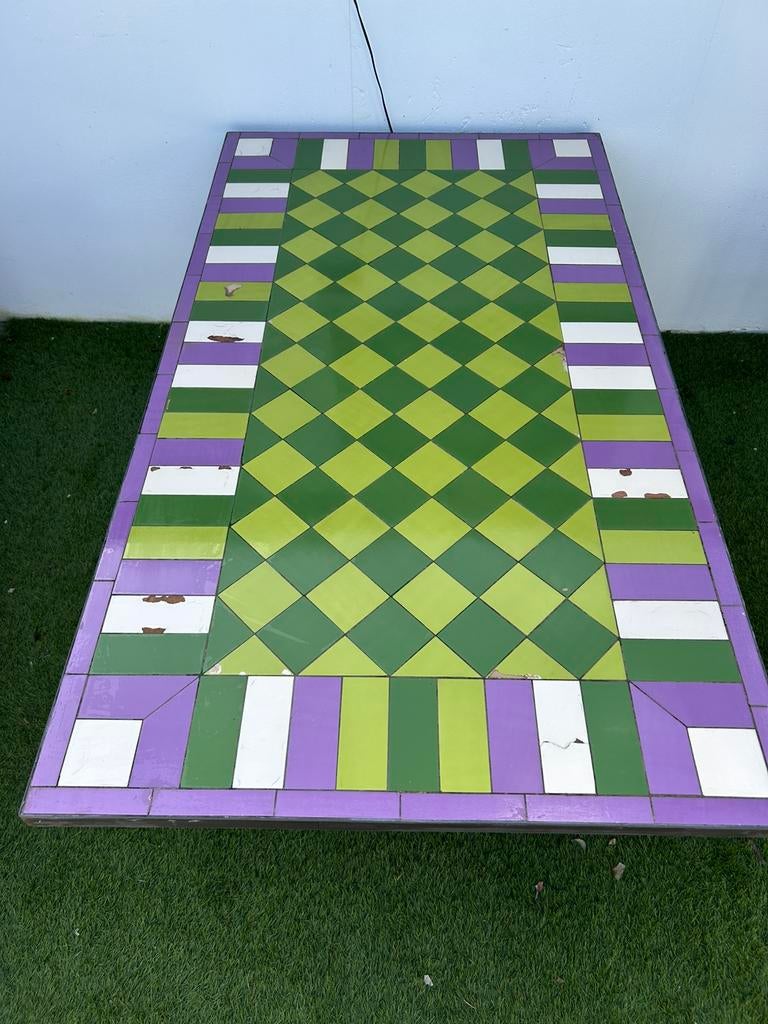 buitentafel, Tuin en Terras, Tuinsets en Loungesets, Gebruikt, Overige materialen, 6 zitplaatsen, Eettafel, Ophalen