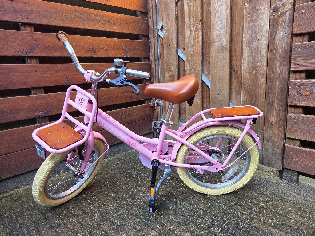 Meiden fiets, Fietsen en Brommers, Ophalen, Terugtraprem, Gebruikt, 14 inch of minder