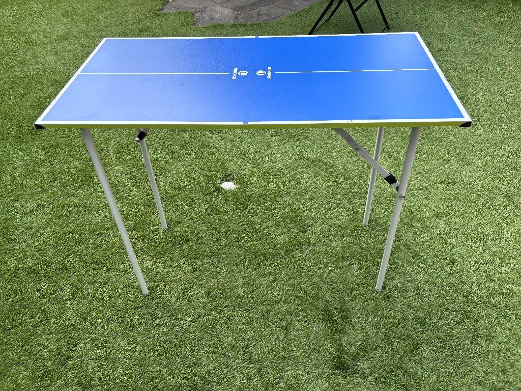 Mini tafeltennistafel - Compacte pingpongtafel Artengo, Ophalen, Gebruikt, Tafel Indoor, Inklapbaar