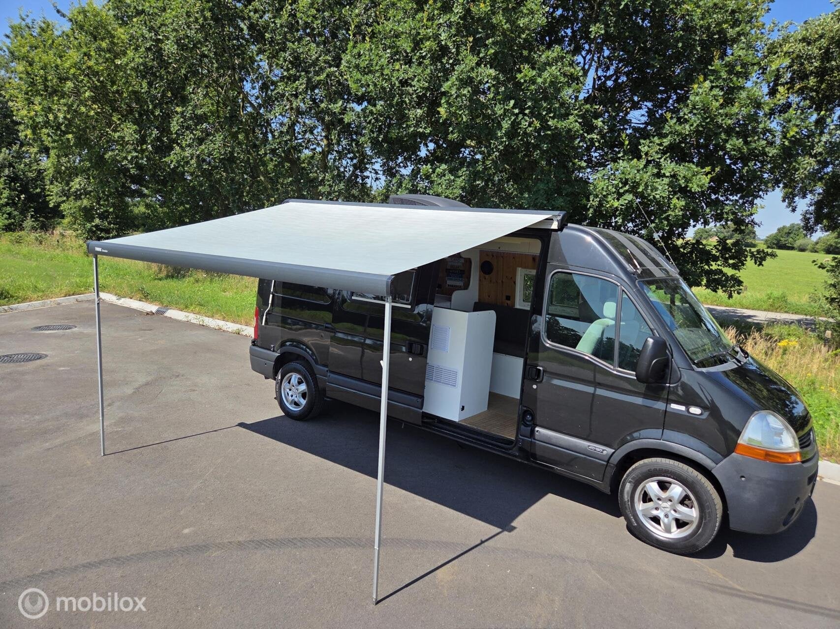 Renault Master L3H2 Buscamper 2008 Automaat 146PK 2x airco, Caravans en Kamperen, Campers, Buscamper of Camperbus, Bedrijf, Diesel