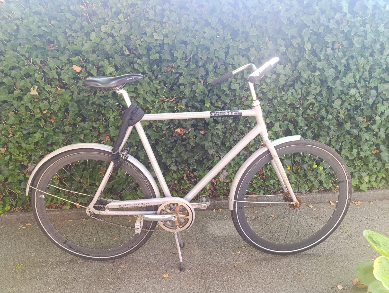 Veloretti Caféracer Silver Shadow (61cm) - Opknapper!, Fietsen en Brommers, Terugtraprem, Gebruikt, 61 tot 65 cm, Ophalen