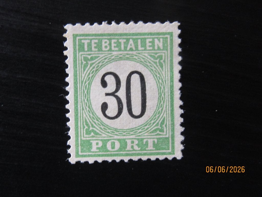 Nico Curacao Port 8 (*) Ongebruikt met plakker 1889, Ophalen of Verzenden, Postfris