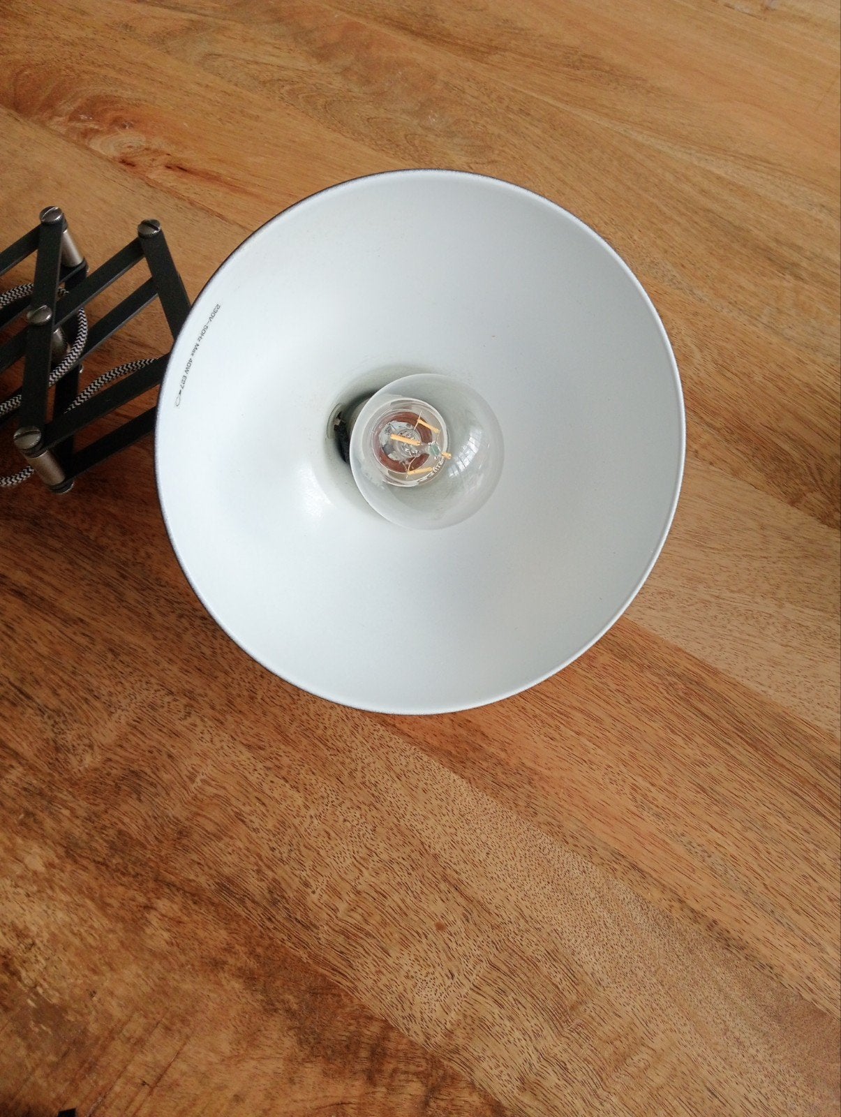 Uitschuifbare wandlamp met E27 fitting - Grijs, Gebruikt, Grijs, E27 (groot), Leeslamp