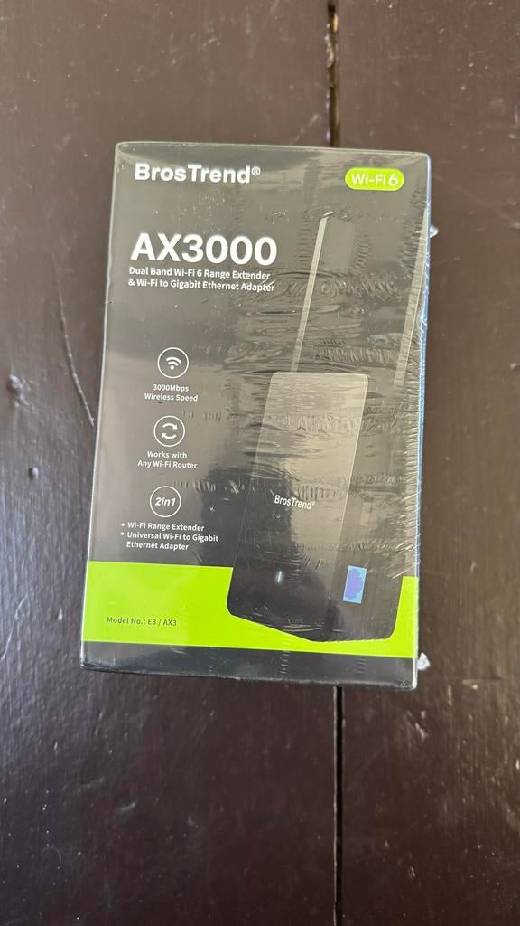BrosTrend AX3000 Wifi 6 Range Extender, Ophalen, Nieuw