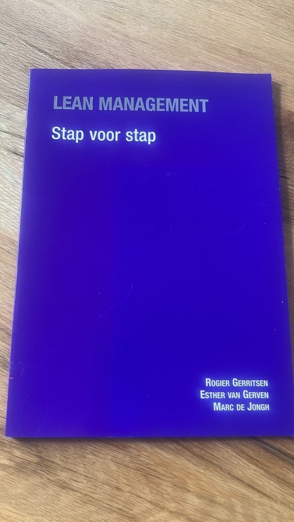 Lean Management: Stap voor stap, Boeken, Rogier Gerritsen, Esther van Gerven, Marc de Jongh, Ophalen of Verzenden, Management