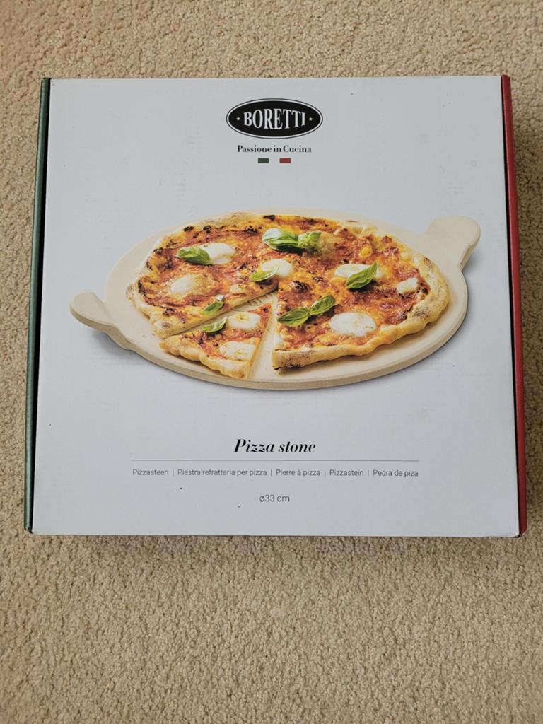 Boretti Pizzasteen Ø33 cm - Nieuw in doos, Beige, Overige typen, Onbekend, Nieuw