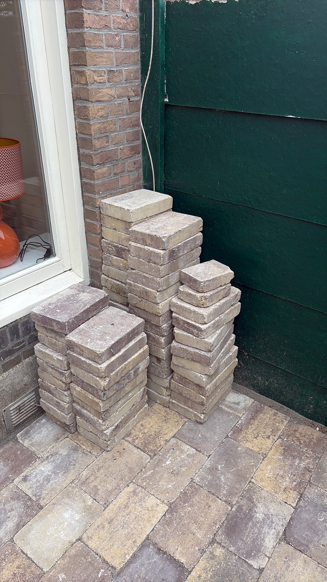 Terrastegels 20x30x6 cm - ca. 3,5 m², Tuin en Terras, Tegels en Klinkers, Ophalen, Gebruikt, Minder dan 5 m², Beton