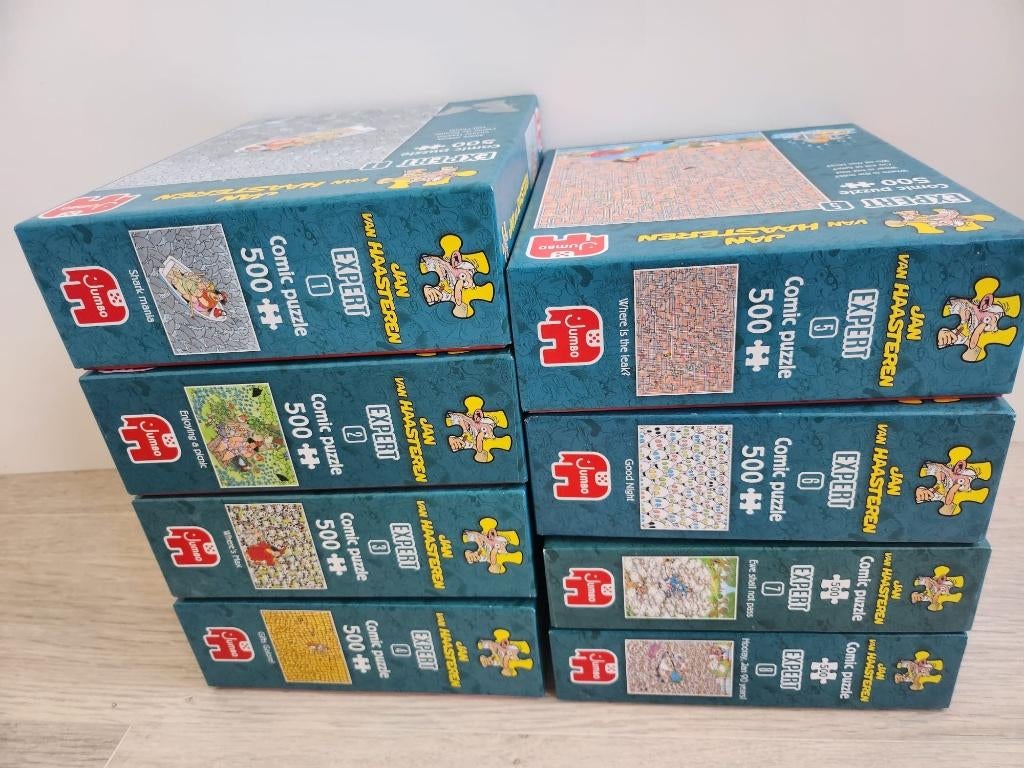 Jan van Haasteren complete expert serie, Ophalen of Verzenden, 500 t/m 1500 stukjes, Gebruikt, Legpuzzel