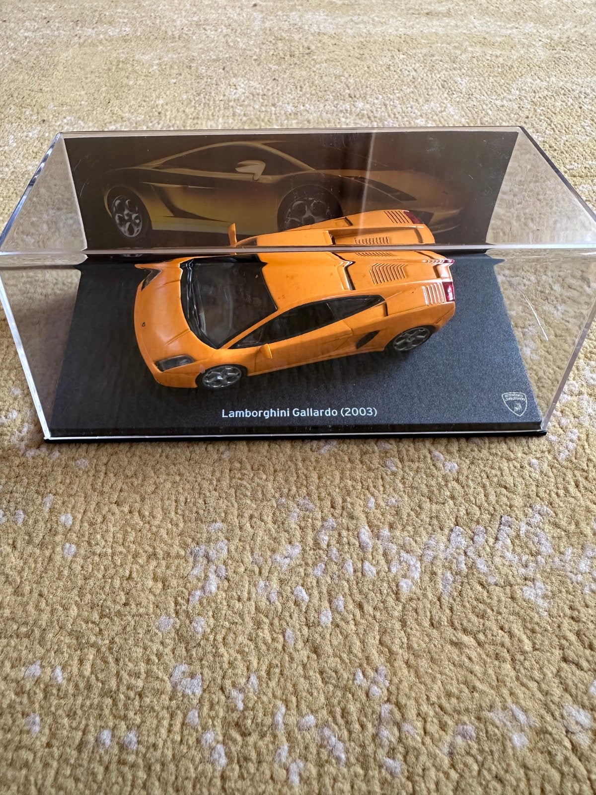 Lamborghini Gallardo (2003) schaalmodel – oranje, in vitrine, Ophalen of Verzenden, Zo goed als nieuw, Auto, Overige merken