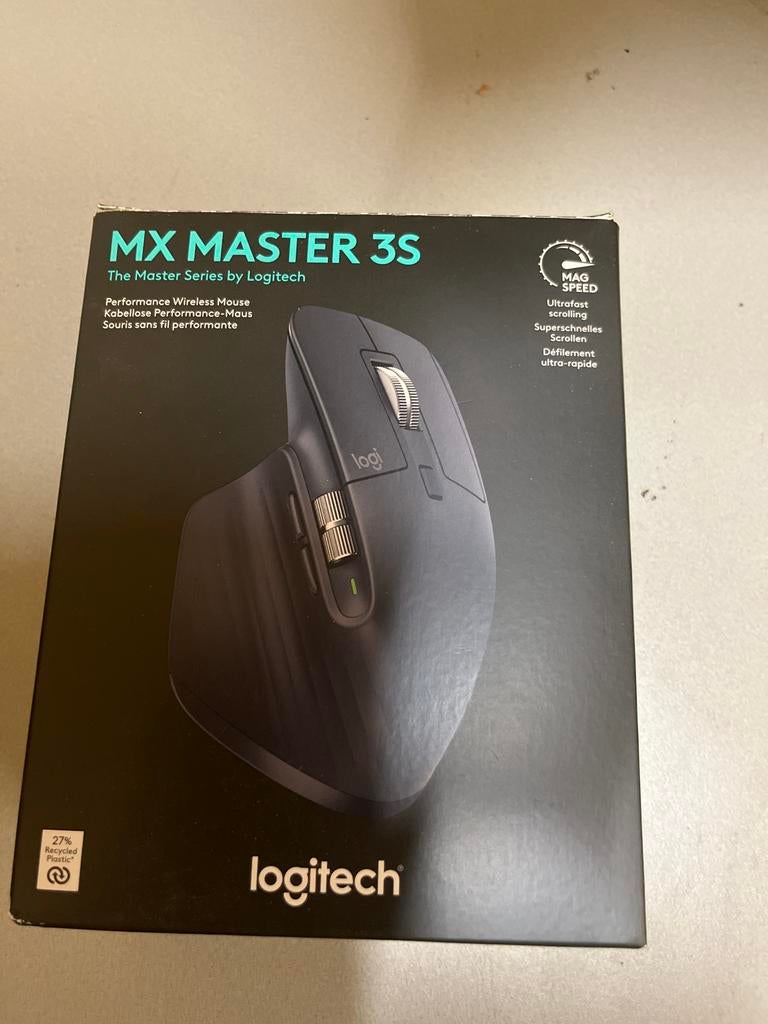 Logitech MX Master 3S Performance Draadloze Muis, Computers en Software, Muizen, Rechtshandig, Muis, Ergonomisch, Ophalen of Verzenden