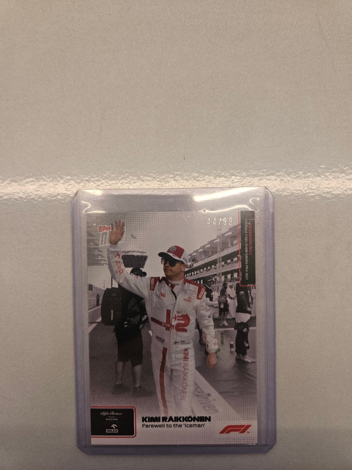 87 kimi raikkonen farewel iceman /99 parallel topps now 2021, Ophalen of Verzenden, Nieuw, Plaatje