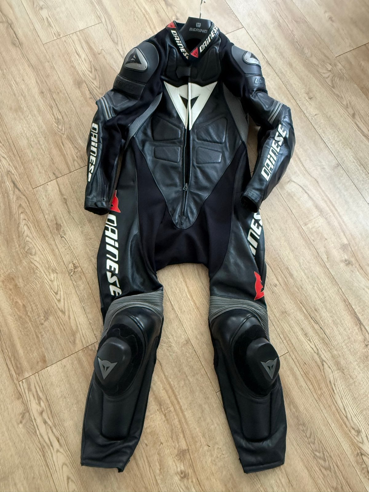 >>>IN PRIJS VERLAAGD<<< Dainese Racepak 1PC Maat 50 Zw/Wt/Gr, Ophalen of Verzenden, Tweedehands, Heren, Combipak