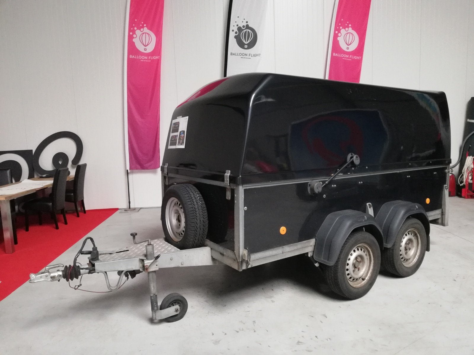 Westfalia dubbelasser aanhanger, Ophalen, Gebruikt