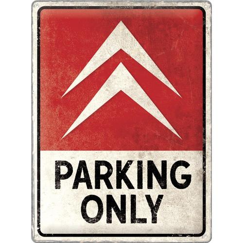 Citroen Parking Only relief reclamebord van metaal wanddeco