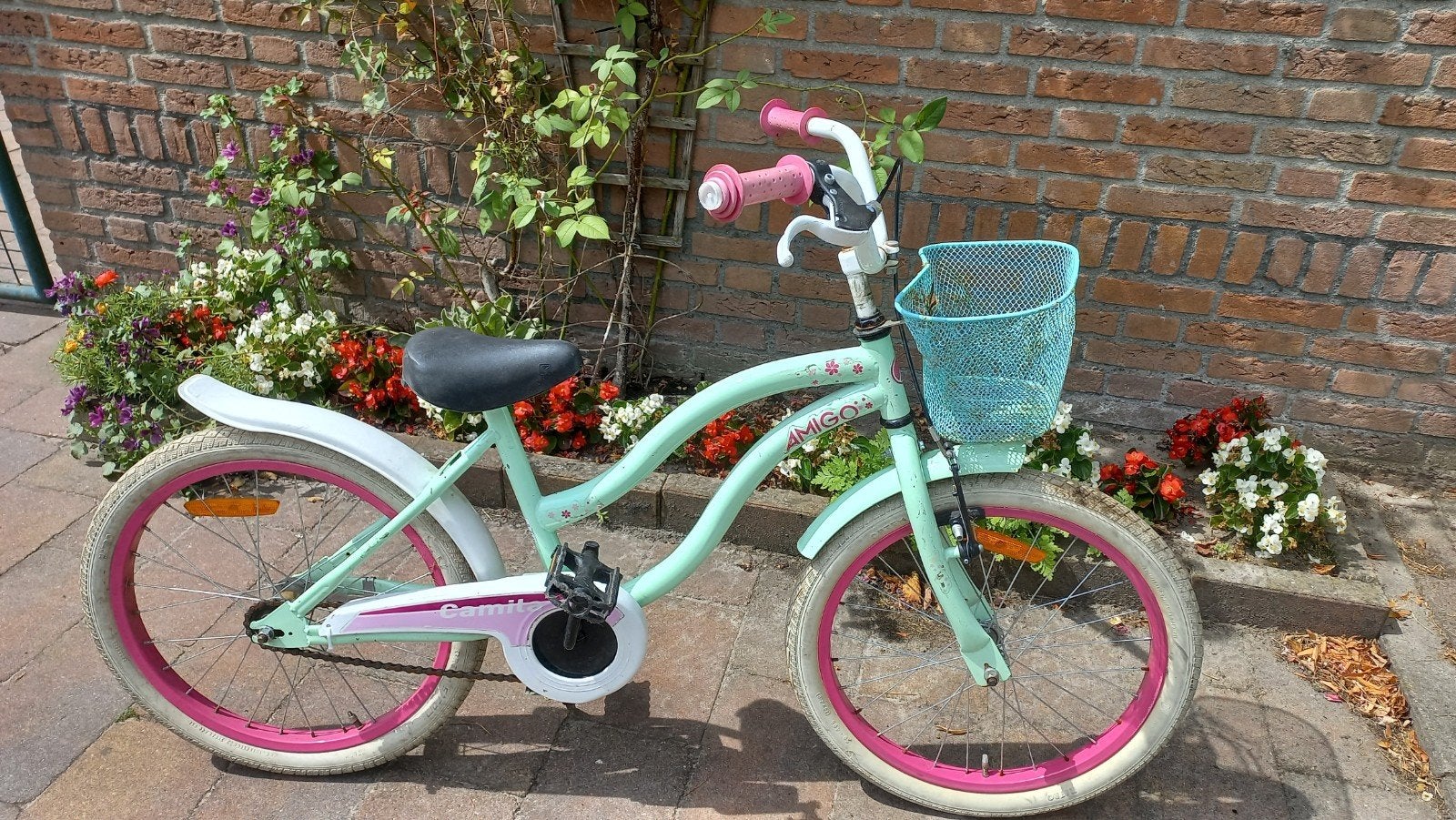 mooie 22 inch Amigo meisjesfiets, Minder dan 47 cm, Ophalen, Gebruikt, Staal