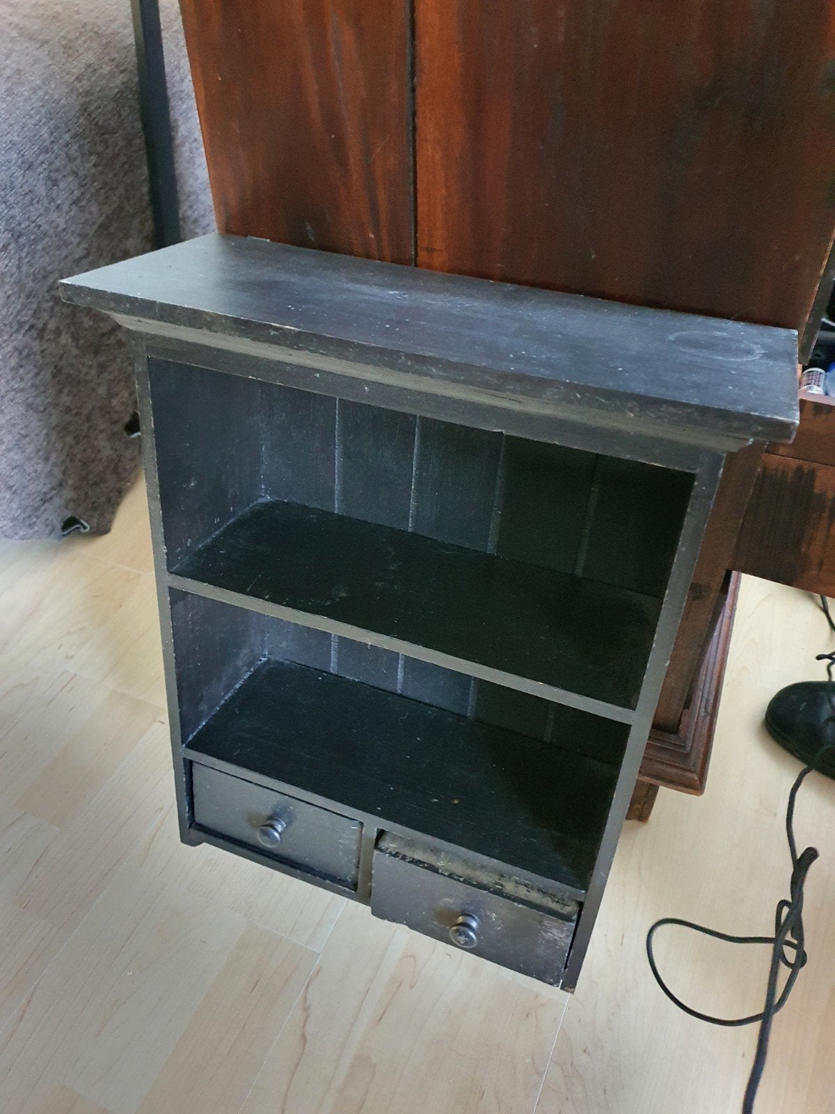 Zwarte ladekast, 1 of 2 laden, Ophalen of Verzenden, Zo goed als nieuw, Minder dan 100 cm