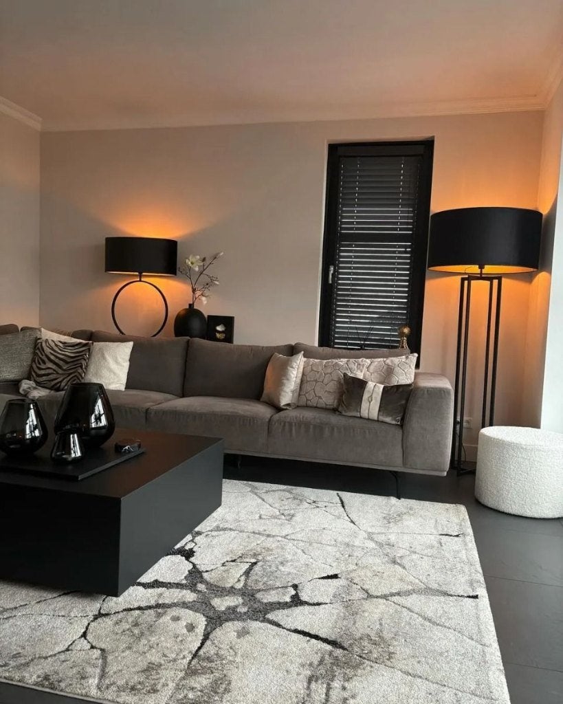 Colmore By Diga Luxe design Tafellamp 36x11x50 cm Zwart, Huis en Inrichting, Overige merken, Met schakelaar, Nieuw, Sfeerlamp