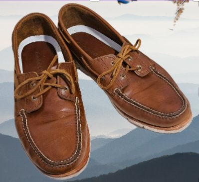 TIMBERLAND 😎leren moccasins /bootschoenen bruin mt 49, Bruin, Verzenden, Timberland, Zo goed als nieuw