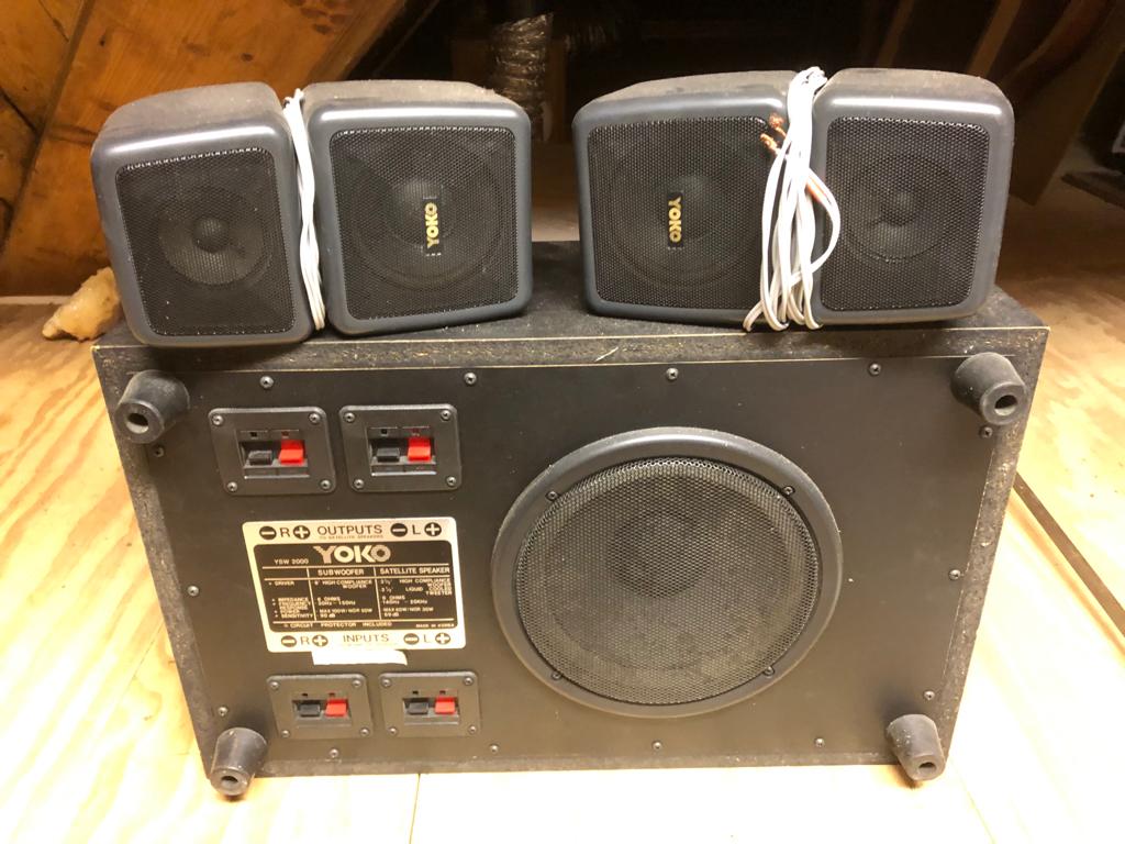 Speakerset met soundbox, Ophalen, Gebruikt, Complete set