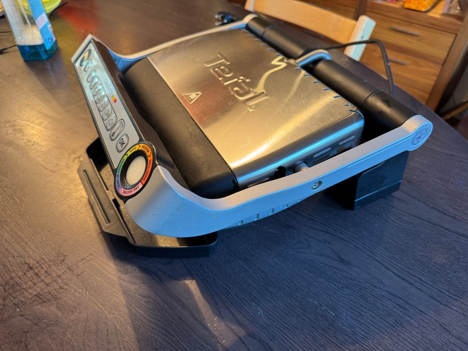 Tefal OptiGrill+, Ophalen, Vaatwasmachinebestendig, Gebruikt, Tafelgrill