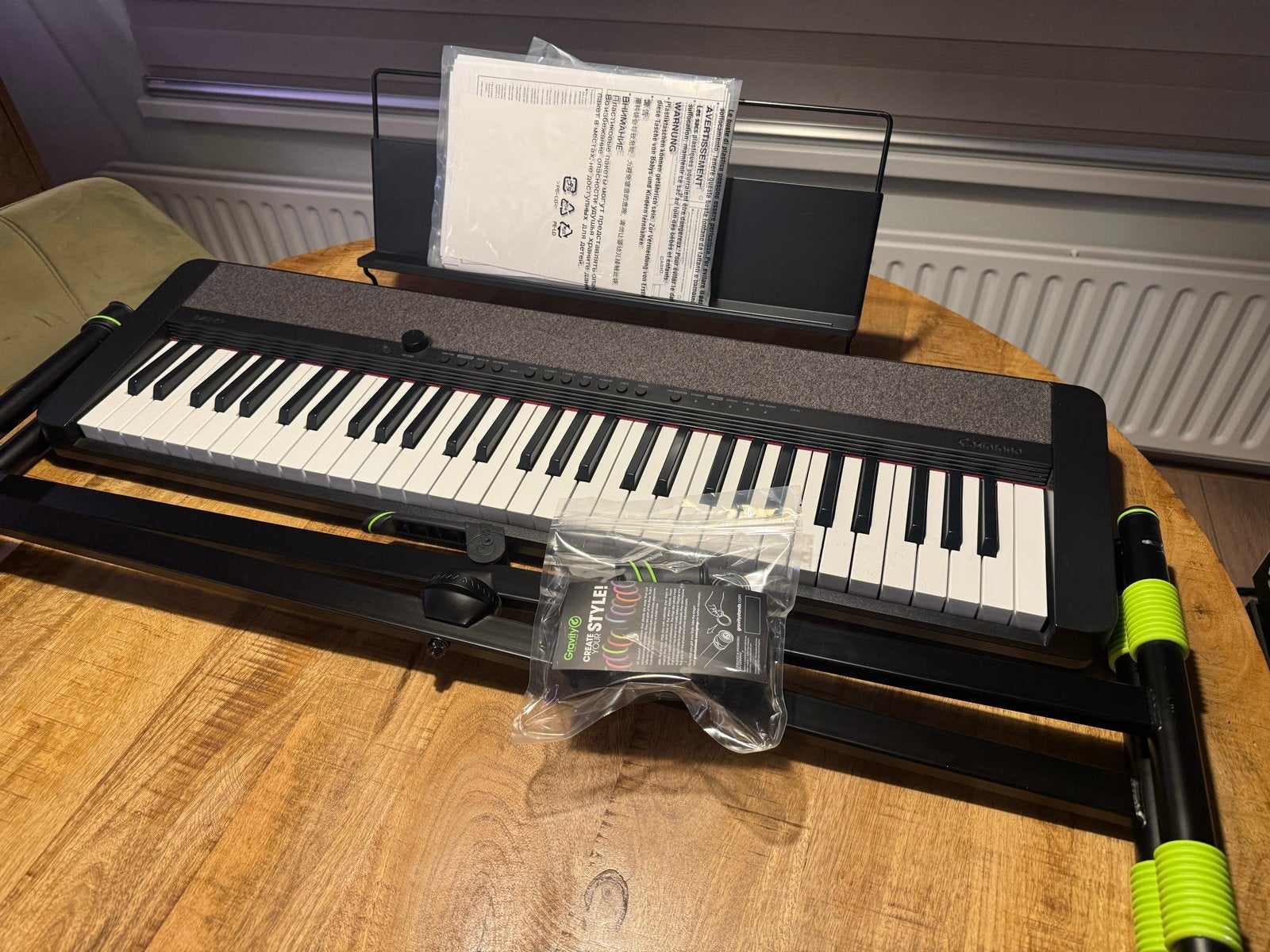 Casio CT-S1 keyboard met Gravity standaard, Muziek en Instrumenten, Ophalen, Zwart, Digitaal, Zo goed als nieuw