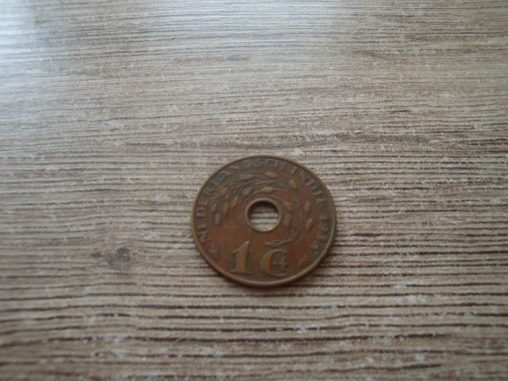 munt nederlands indie 1938-1 cent, Ophalen of Verzenden, Gebruikt