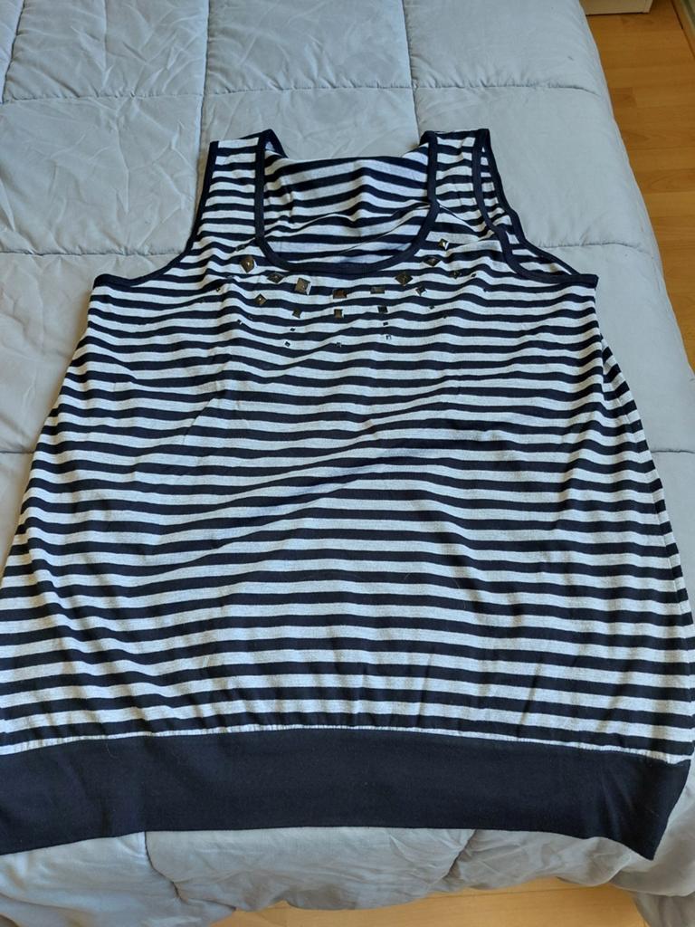 Zwart /grijs tops gestreept, Kleding | Dames, Tops, Zwart, Maat 46/48 (XL) of groter, Ophalen of Verzenden, Zo goed als nieuw