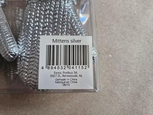 Zilveren handschoenen 4 stuks h, Evora, Onbekend, Nieuw, Ophalen of Verzenden