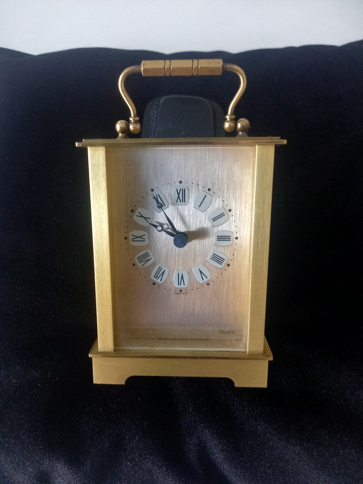 Messing Hanhart quartz klok (vintage) - West Germany, Ophalen of Verzenden