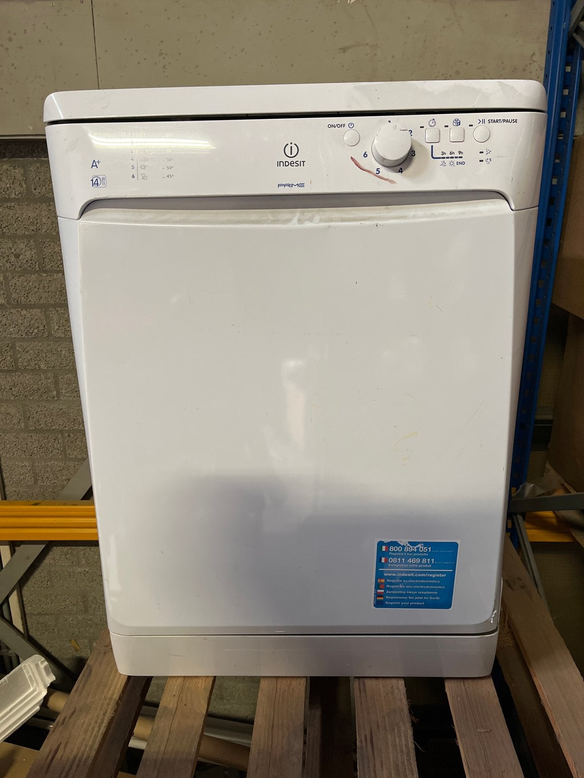 Indesit DFP 2631 M Vrijstaande Vaatwasser A+, Ophalen, Gebruikt, 60 cm of meer, Indesit