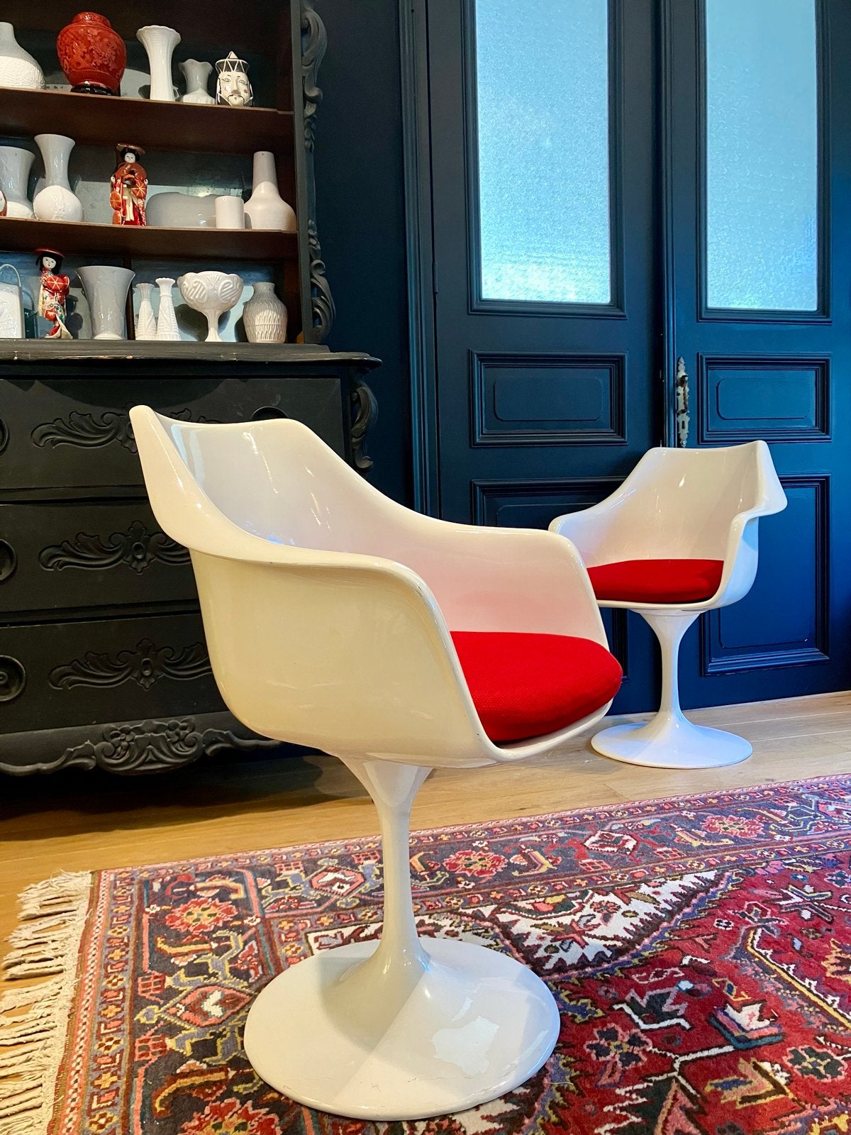 4 Vintage Tulip Armchairs, Ophalen