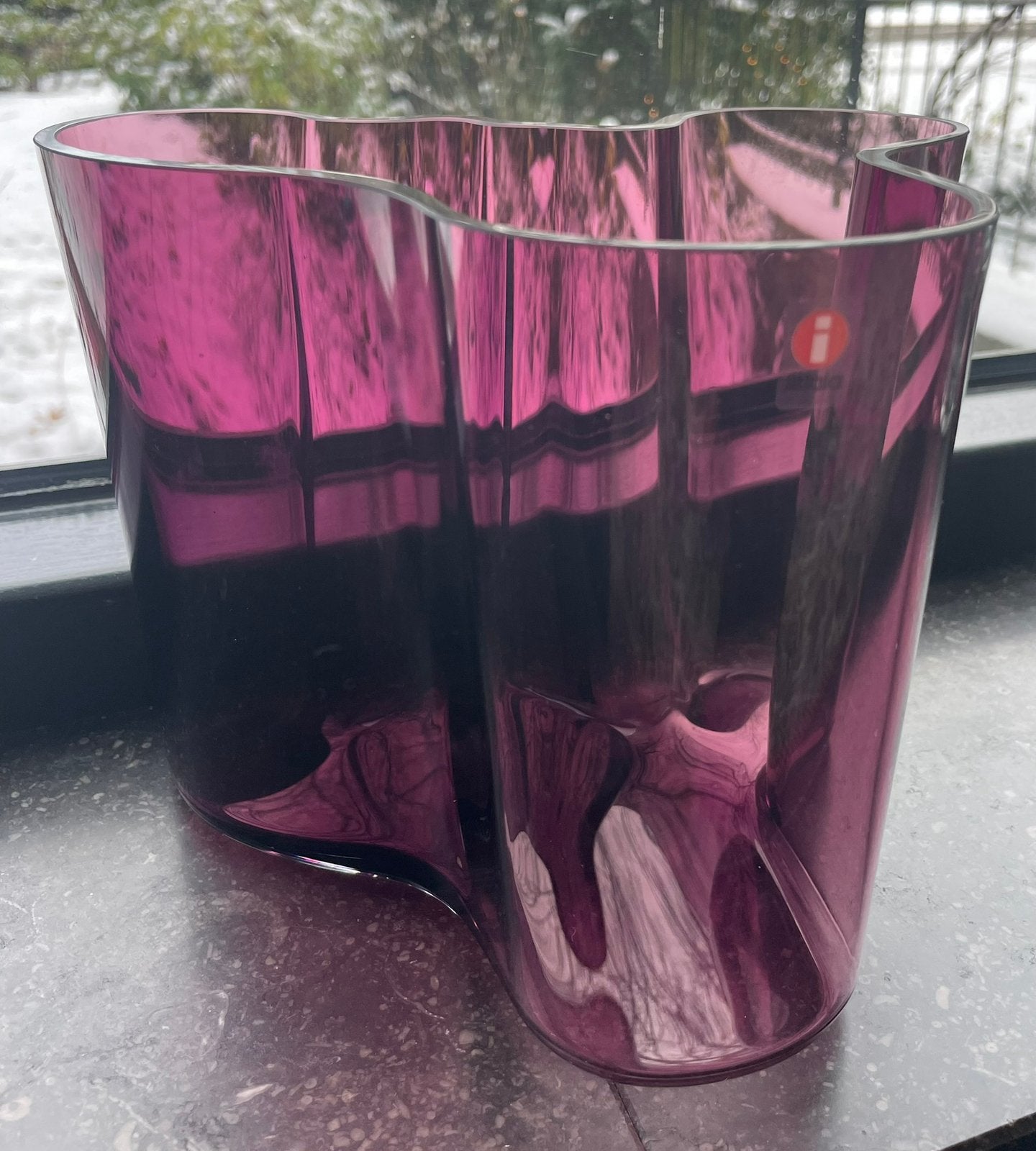 Iittala Alvar Aalto vaas 160mm lila, Ophalen of Verzenden