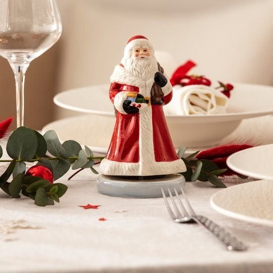 Villeroy Boch Nostalgic melody speeldoos draaiende Kerstman, Diversen, Ophalen of Verzenden, Nieuw
