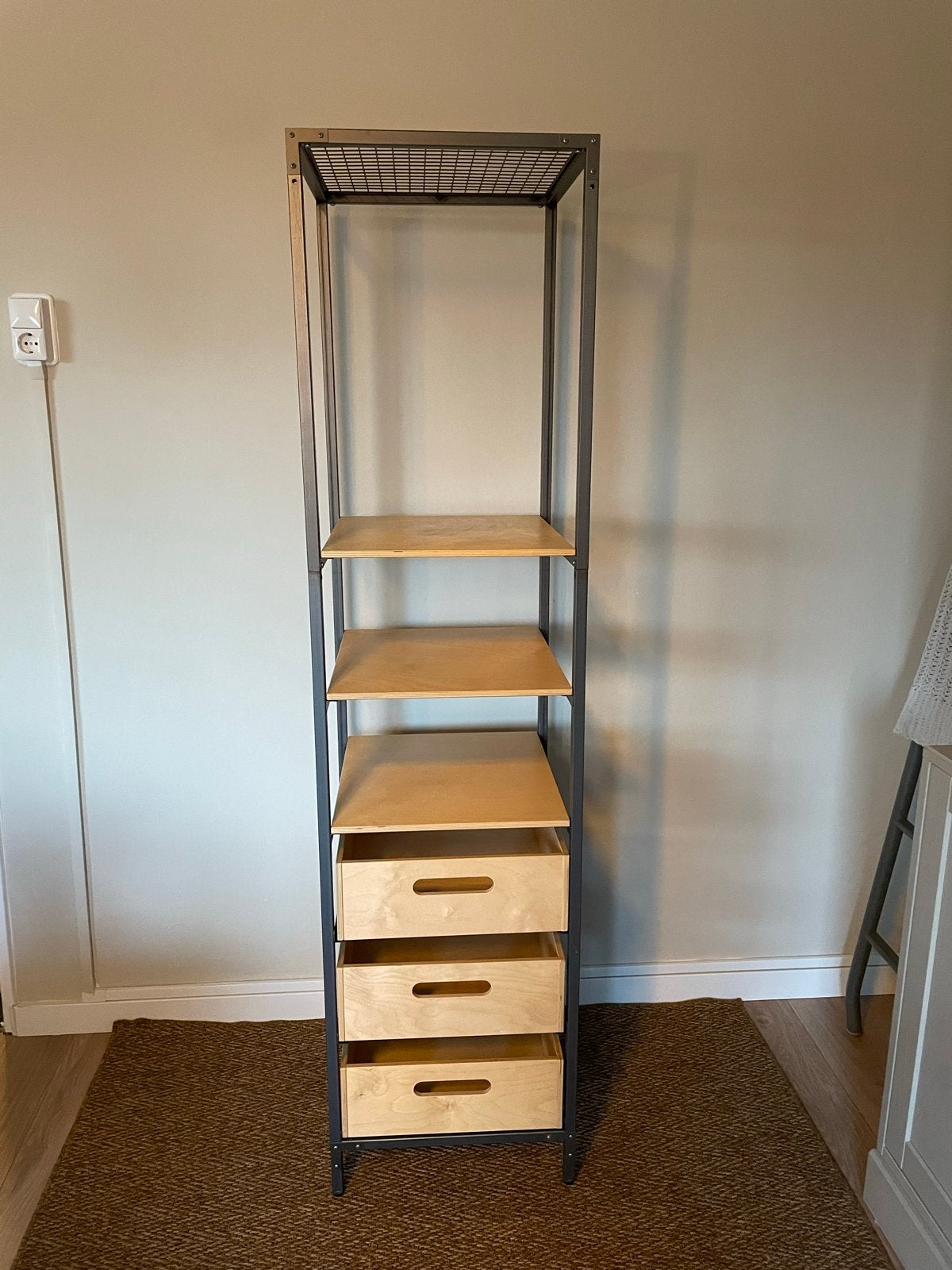 IKEA VEBERÖD Stellingkast - Industrieel Design, Ophalen, Gebruikt