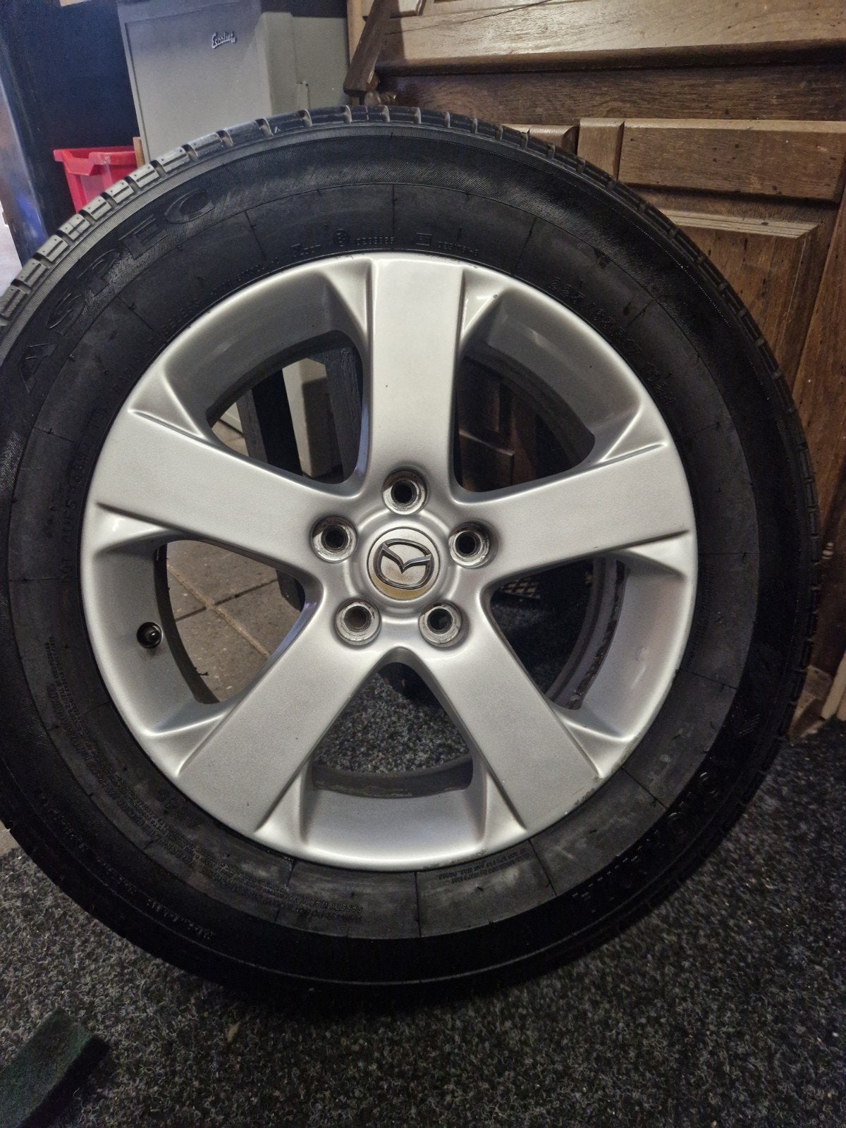 CX5 Yokohama band op velg  225/65R17 102H, Auto-onderdelen, Banden en Velgen, Gebruikt, Banden en Velgen, 17 inch, Ophalen of Verzenden