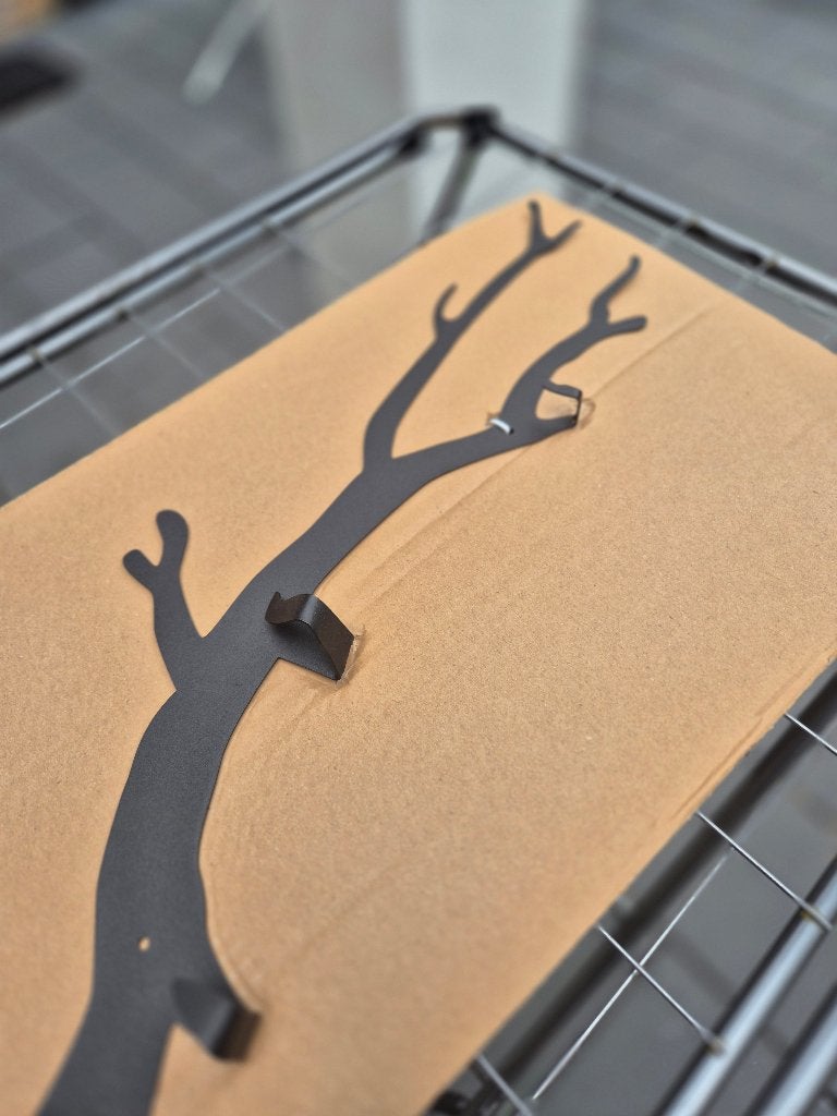 Metalen wandkapstok boomdesign - Zwart (80x22 cm), Huis en Inrichting, 22 cm, Metaal, Zwart, Nieuw